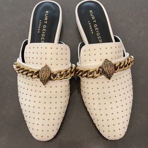 NWOT Kurt Geiger Chelsea Mini Stud Mules